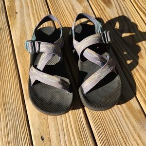 Chaco Mens Sandals - Blue and Gold